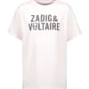 Zadig & Voltaire Tee-shirt Omma ZV Coton Rose Pastel -ANINE BING Boutique zadig50770 pck20230202 1