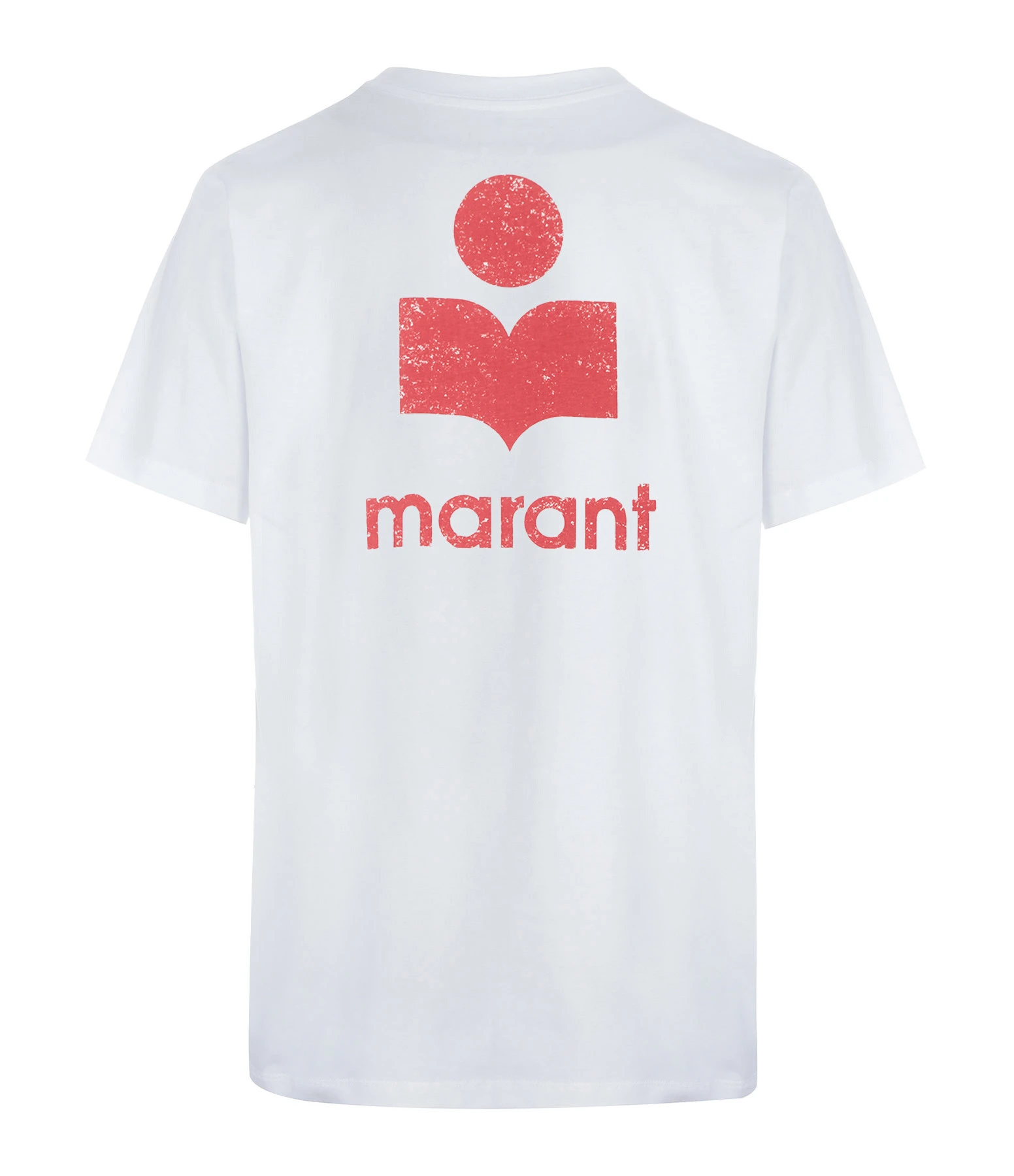 MARANT ÉTOILE Tee-shirt Zewel Coton Organique Blanc Framboise 4 MARANT ÉTOILE Tee-shirt Zewel Coton Organique Blanc Framboise – Image 2