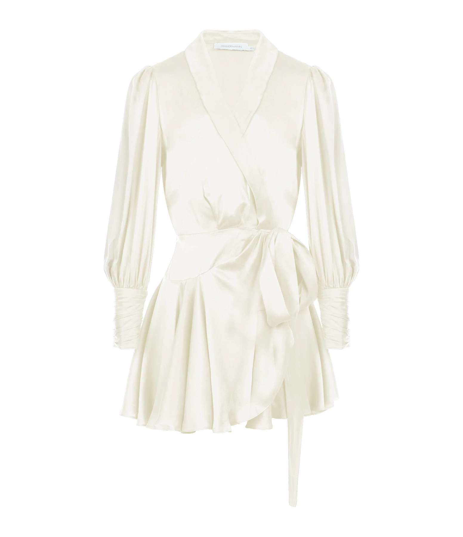 Zimmermann Robe Wrap Soie Crème 3 Zimmermann Robe Wrap Soie Crème