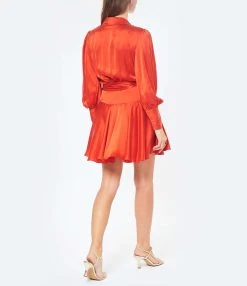 Zimmermann Robe Wrap Soie Rouge 9 Zimmermann Robe Wrap Soie Rouge -ANINE BING Boutique zimme look20221110 188 1