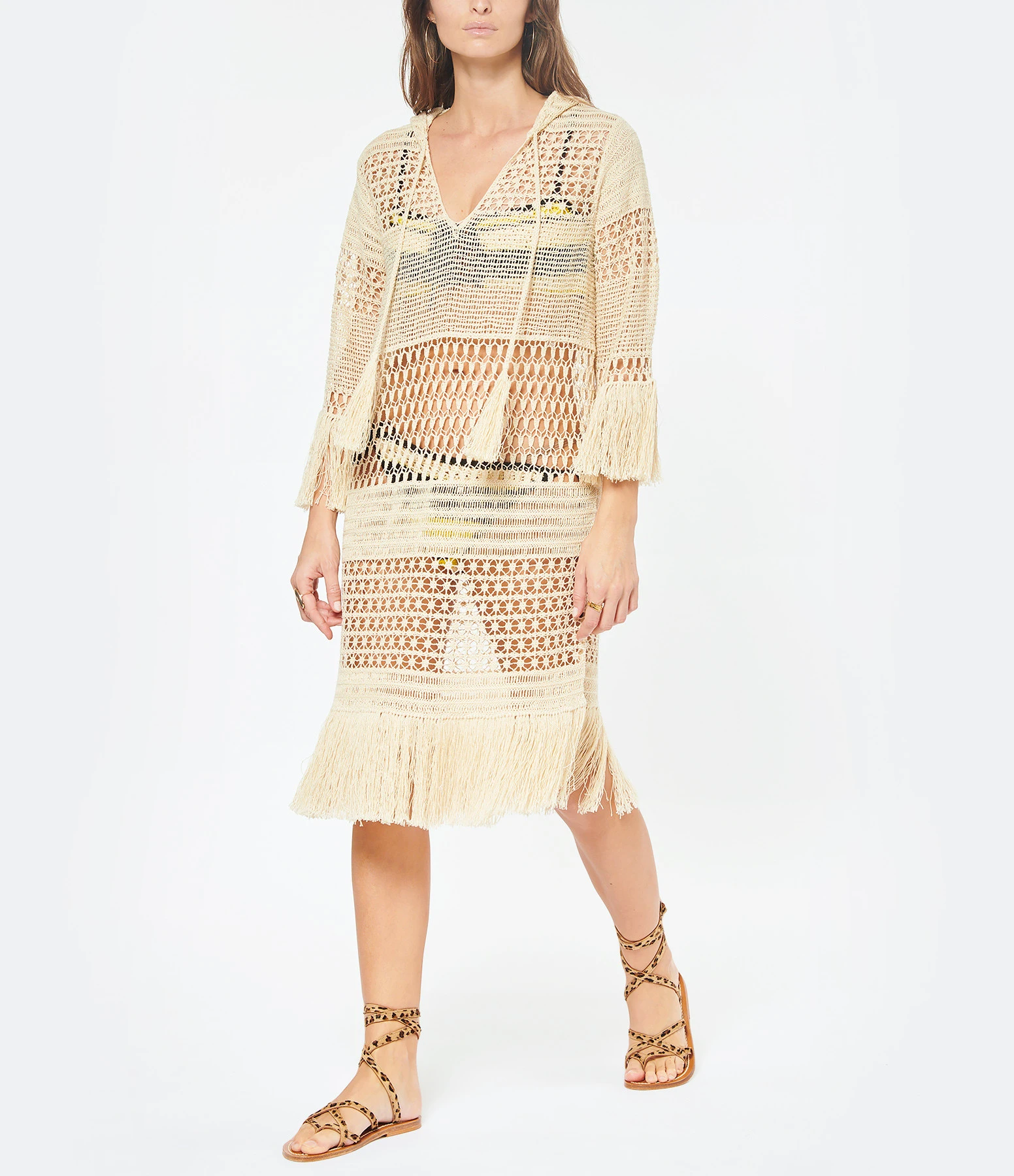 Zimmermann Robe De Plage Crochet Laurel Naturel 4 Zimmermann Robe De Plage Crochet Laurel Naturel – Image 2