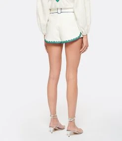 Zimmermann Short Tiggy Lin Ivoire Bleu Vert 9 Zimmermann Short Tiggy Lin Ivoire Bleu Vert -ANINE BING Boutique zimme look20221129 42