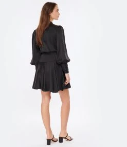 Zimmermann Robe Wrap Soie Noir -ANINE BING Boutique zimme look20230110 213