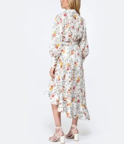Zimmermann Robe Portefeuille Mi-Longue Lin Imprimé -ANINE BING Boutique zimme look20230215 191