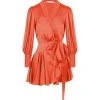 Zimmermann Robe Wrap Soie Rouge -ANINE BING Boutique zimme rouge pck1 1
