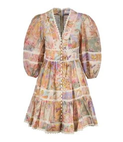 Zimmermann Robe Cira Coton Fleuri