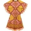 Zimmermann Combinaison Cira Coton Rose Jaune -ANINE BING Boutique zimme49115 pck20230110 1