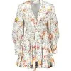 Zimmermann Mini Robe Portefeuille Lin Imprimé -ANINE BING Boutique zimme52313 pck20230209 1