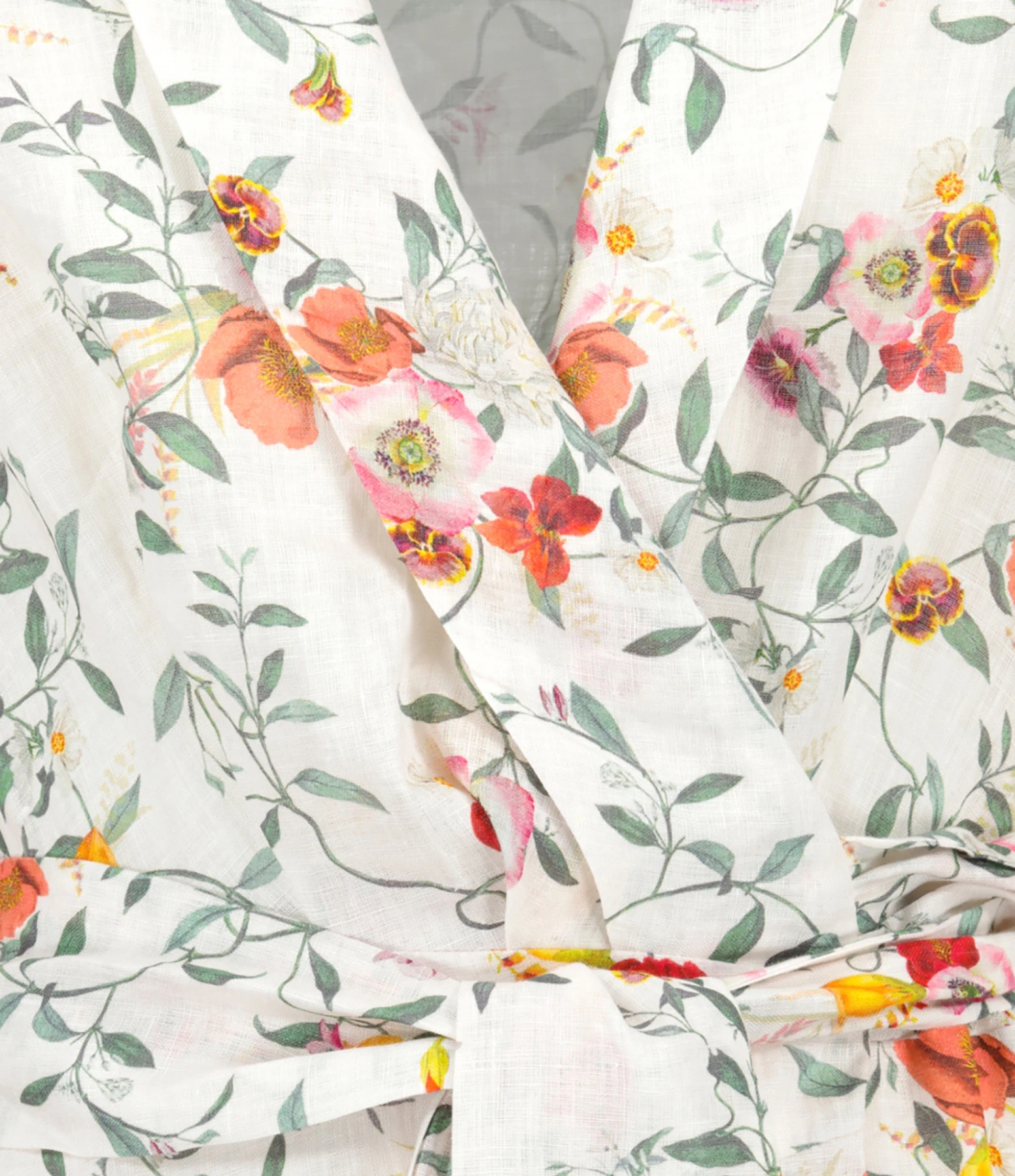 Zimmermann Mini Robe Portefeuille Lin Imprimé 4 Zimmermann Mini Robe Portefeuille Lin Imprimé – Image 2